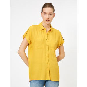 Сорочка Koton 0KAK68940PW-159 38 Mustard (8682259791896) ТОП в Дніпрі