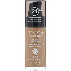 Тональний крем Revlon ColorStay комбінована та жирна шкіра з дозатором 340 Early Tan 30 мл (309974700122) краща модель в Дніпрі