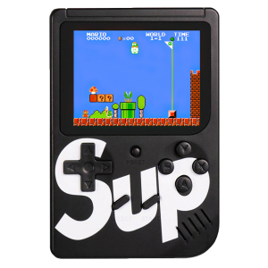 Портативна ігрова ретро приставка Sup 400 Game Box 8bit Black краща модель в Дніпрі