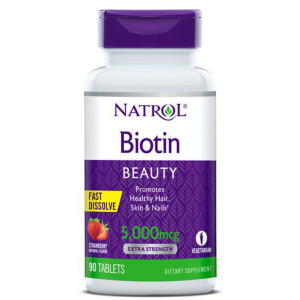 Витамины Natrol Biotin 5000 мкг Straw 90 таблеток (047469063238) в Днепре