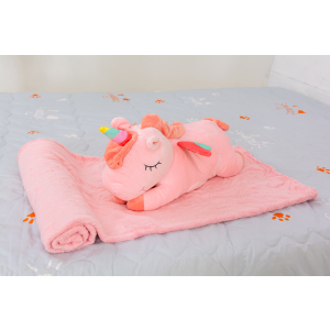 Плед дитячий MirSon №1065 Winged Unicorn Pink 100х160 (2200003094169)