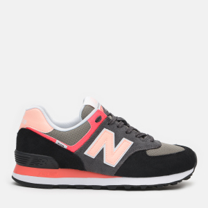 Кросівки New Balance WL574ST2 35.5 (6) 23 см Чорні з рожевим (195173226286) краща модель в Дніпрі