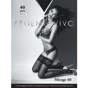 Чулки Argentovivo Mirage 40 Den 3/4 р Bianco (8051403068731) лучшая модель в Днепре