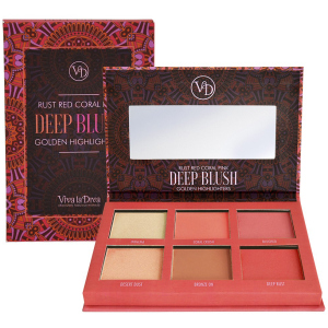 Палетка Viva La Diva Blush & Bronzing Powder Dream Cheek Palette Dark 6 г (7330906016793) ТОП в Дніпрі