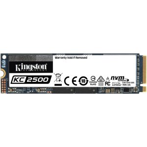 Kingston KC2500 1 ТБ NVMe M.2 2280 PCIe 3.0 x4 3D NAND TLC (SKC2500M8/1000G) ТОП в Дніпрі