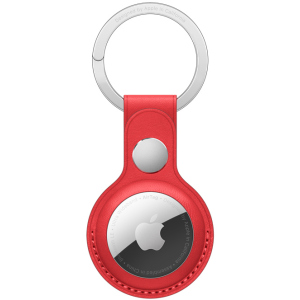 Шкіряний брелок Apple для AirTag з кільцем для ключів Red (MK103ZM/A) краща модель в Дніпрі