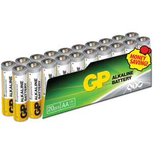 Батарейки GP SUPER ALKALINE 1.5 В 15AEPL-2VS20, LR6, AA 20 шт (4891199147470)