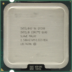 хорошая модель Процессор Intel Core 2 Quad Q9300 2.50GHz/6M/1333 (SLAWE) s775, tray