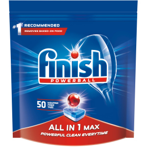 Таблетки для посудомоечных машин FINISH All in 1 Max 50 шт (5900627062359/5997321733524) ТОП в Днепре