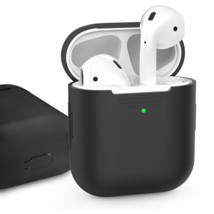 Класичний Силіконовий чохол AhaStyle для Apple AirPods Black (AHA-01020-BLK) ТОП в Дніпрі