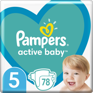 Підгузки Pampers Active Baby Розмір 5 (Junior) 11-16 кг 78 шт (8001090950536) в Дніпрі