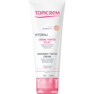 купить Тональный крем Topicrem Hydra+ Radiance Tinted Cream SPF40 с эффектом сияния светлый 40 мл (3700281703580)