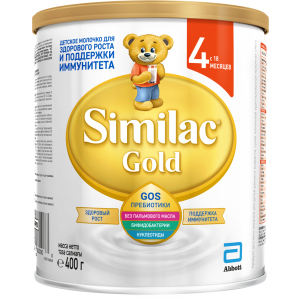 Суха молочна суміш Similac Gold 4 400 г (5391523058766) краща модель в Дніпрі