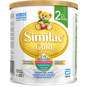 Суха молочна суміш Similac Gold 2 400 г (5391523058148) ТОП в Дніпрі