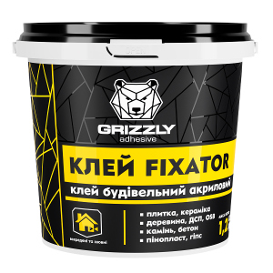 Клей будівельний акриловий Grizzly FIXATOR 12 кг (4823048028463) в Дніпрі