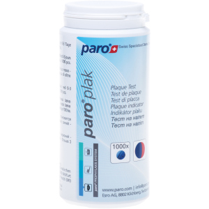 Таблетки для индикации зубного налета Paro Swiss plak 2-цветные 1000 шт (7610458012086 ) (7.1208)