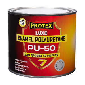 Емаль поліуретанова LUXE PU-50 PROTEX 2.4кг світло-сіра ТОП в Дніпрі