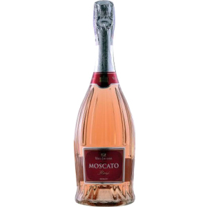 Вино ігристе Villa Jolanda Moscato Rose Carved Santero рожеве солодке 0.75 л. 6.5% (8004385028620)