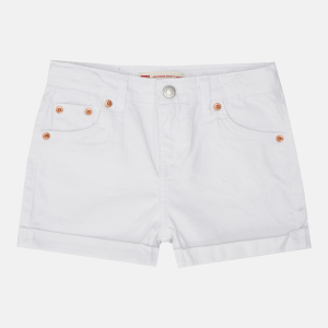 Шорти джинсові дитячі Levi's Fashion LVG Girlfriend Shorty Short 3E4536-001 122-128 см Білі (3665115345582)