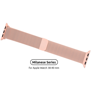 Ремінець Armorstandart Milanese Loop Band Apple Watch All Series 38-40 mm Pink (ARM55246) в Дніпрі