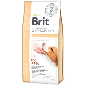 купить Сухой корм для взрослых Brit VetDiets при болезни печени с яйцом горохом бататом и гречкой 12 кг (8595602528158)