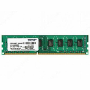 Модуль пам'яті для комп'ютера DDR3 4GB 1600 МГц Patriot (PSD34G16002) в Дніпрі