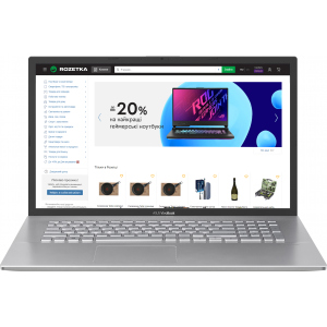 Ноутбук Asus VivoBook 17 X712EQ-AU031 (90NB0U91-M00340) Transparent Silver лучшая модель в Днепре