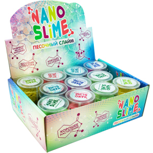 Упаковка песочных слаймов Nano slime 12 шт х 150 г (71834) (4820220561480) лучшая модель в Днепре