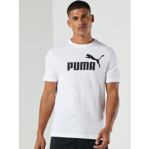 Футболка Puma Ess Logo Tee 58666602 XL Puma White (4063697398726) ТОП в Дніпрі