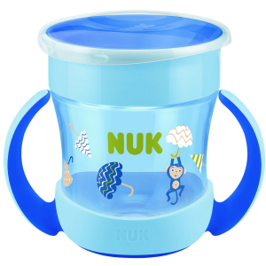 Поильник Nuk Evolution Mini Magic 160 мл Синій (4008600351825) краща модель в Дніпрі