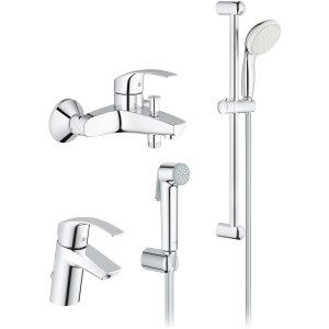 Набір змішувачів GROHE Eurosmart 27598005 (27598001+33300002+23124002) краща модель в Дніпрі