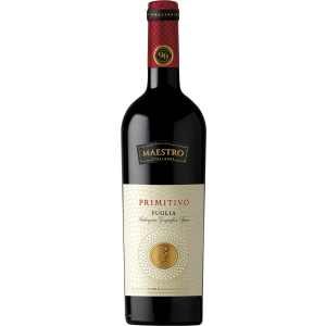 Вино Maestro "Primitivo" Puglia червоне сухе 0.75 л 13% (8008900006797) краща модель в Дніпрі