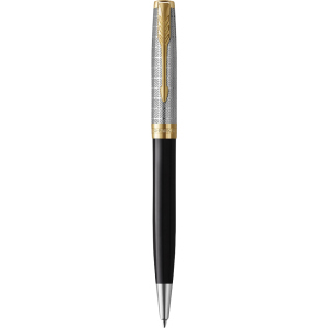 Ручка шариковая Parker Sonnet 17 Metal & Black Lacquer (68 132) ТОП в Днепре