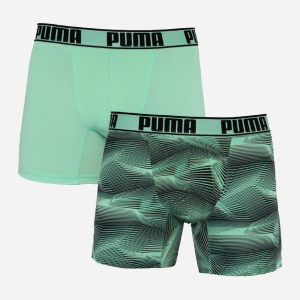 Набор трусов Puma Active Boxer Print 2P 501010001-003 2 шт M Зеленый с черным (8718824806013) надежный