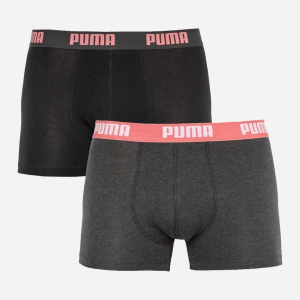 Набір трусів Puma Basic Boxer 2P 521015001-001 2 шт S Чорний з темно-сірим (8718824806600) в Дніпрі