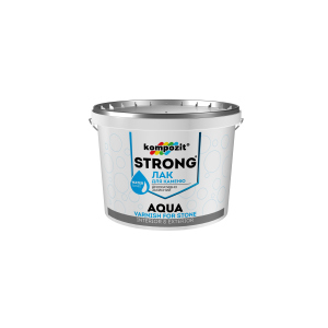 Лак для каменю STRONG AQUA Kompozit 10 л (4820085745131) ТОП в Дніпрі