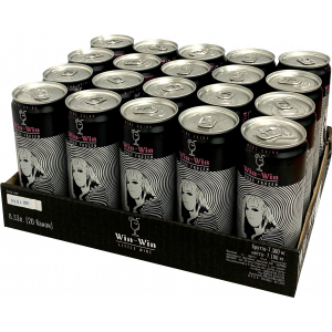 Упаковка слабоалкогольного винного ігристого напою Win-Win Розе Фрозен 0.33 л х 20 шт 5.5-6% (4820236721045) в Дніпрі