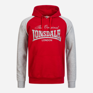 Худі Lonsdale Brundall 115023-2007 S DarkRed (4251522358025) ТОП в Дніпрі