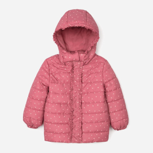 хороша модель Демісезонна куртка-пуховик Zippy Hooded Placke 3103253101 138 см Darkpink (5602156799217)