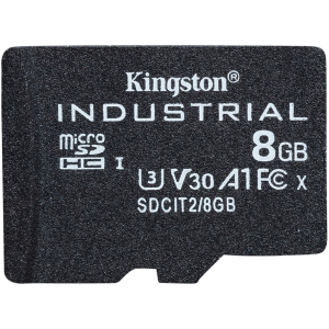 Kingston microSDHC 8GBSP Industrial Class 10 UHS-I V30 A1 (SDCIT2/8GBSP) краща модель в Дніпрі