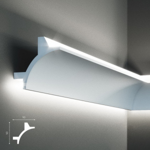 Карниз Tesori KF703 (90x90)мм лучшая модель в Днепре