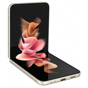 купити Мобільний телефон Samsung Galaxy Z Flip3 8/128GB Cream (SM-F711BZEASEK/SM-F711BZEBSEK)