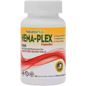 Натуральна добавка Natures Plus Hema-Plex №60 (97467037724) краща модель в Дніпрі