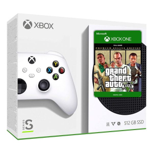 Microsoft Xbox Series S 512Gb + GTA V Premium Edition (російська версія) краща модель в Дніпрі