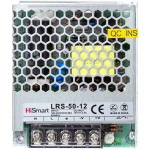 Блок питания HiSmart 12V 4.2A 50W (LRS-50-12) в Днепре