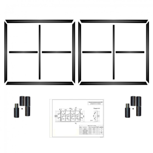 Комплект распашных ворот КСС (Свари сам) на проем 3 метра 210