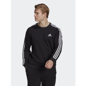 Спортивна кофта Adidas M 3S Ft Swt GK9078 XL Black/White (4064045352063) в Дніпрі