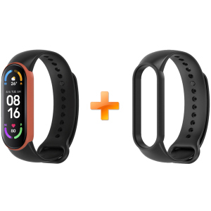 Xiaomi Mi Band 6 MiJobs двоколірний чорний/помаранчевий (MJ6-DSS005BO) ТОП в Дніпрі