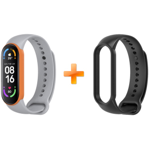 Xiaomi Mi Band 6 MiJobs Dual Color Grey/Orange (MJ6-DSS007GO) ТОП в Днепре