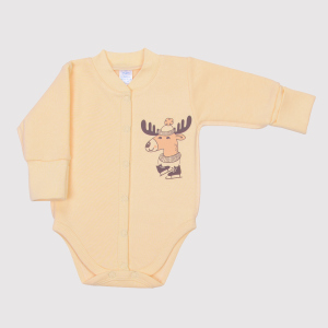 хорошая модель Боди утепленное Baby Veres 102.1-12-0715 Double Cream 56 см Желтое (2000994469898)